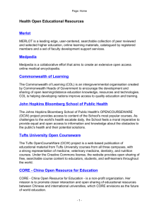 Health Open Educational Resources Merlot Medpedia