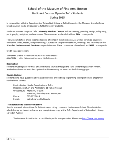 Spring 2015 Courses For Tufts Students