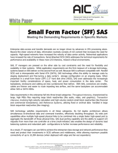 Small Form Factor (SFF) SAS