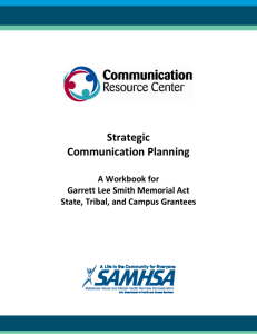 Strategic Communication Planning - Suicide Prevention Resource