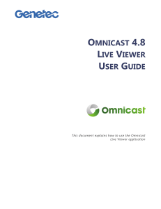 omnicast 4.8 live viewer user guide