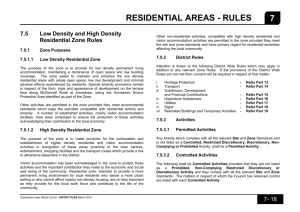 Residential Areas Rules - Queenstown Lakes District Council