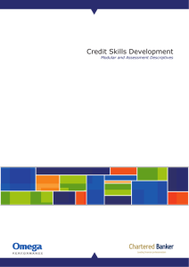 Credit Skills Development - The Institute of Bankers Pakistan