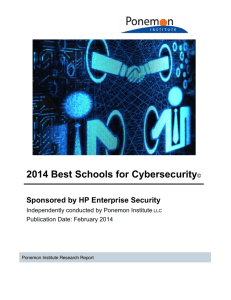 2014 Best Schools for Cybersecurity