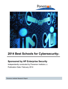 2014 Best Schools for Cybersecurity