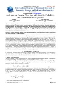 An Improved Genetic Algorithm with Variable Probability and