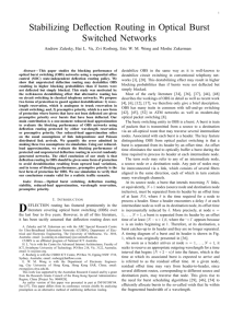 Stabilizing Deflection Routing in Optical Burst Switched Networks