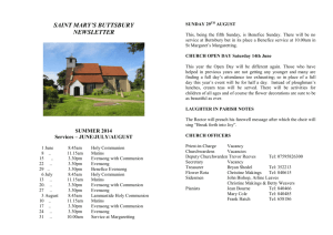 Summer 2014 - St Mary's Buttsbury