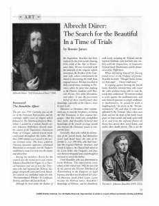 Albrecht Durer: The Search for the Beautiful In a