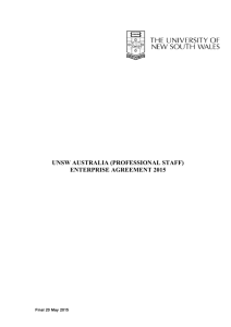 UNSW AUSTRALIA (PROFESSIONAL STAFF) ENTERPRISE
