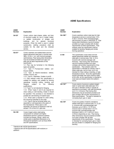 ASME Specifications - Turnkey Industrial Pipe & Supply