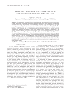 Intl J. of Clays and Clay Minerals - Indian Institute of Technology