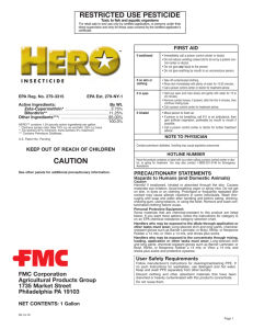 Hero Insecticide 05-14-10 Commercial Label