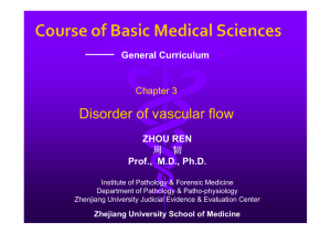 Chapter 3. Disorder of vascular flow