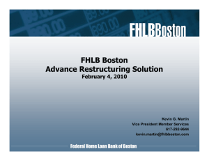 FHLB Boston Advance Restructuring Solution