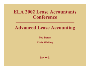 ELA 2002 Lease Accountants Conference Advanced Lease