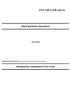 ATTP 3-90.15 (FM 3-90.15) Site Exploitation Operations