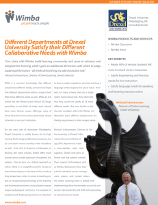 Different Departments at Drexel University Satisfy their