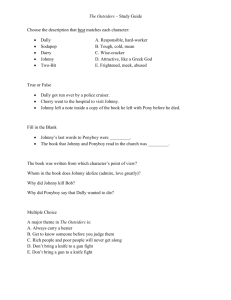 Outsiders Study Guide - HighMark Charter School