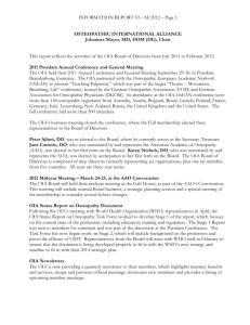 M/2012 – Page 1 OSTEOPATHIC INTERNATIONAL ALLIANCE