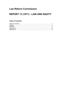 report 13 - Law Reform Commission