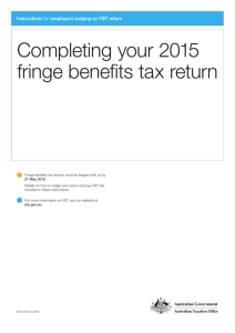 Completing your 2015 fringe benefits tax return