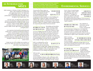 MSES Environmental Services for Schools