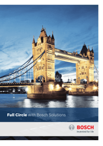 Full Circle with Bosch Solutions - Bosch Commercial and Industrial