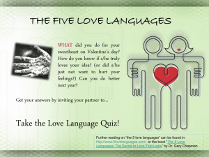 Take the Love Language Quiz!