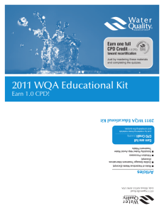 the articles - Water Quality Association