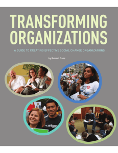 A Guide to Creating Effective Social Change Organizations