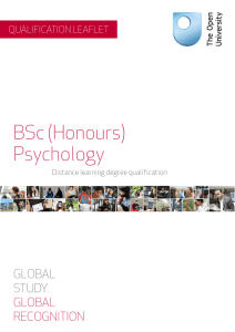 BSc (Honours) Psychology