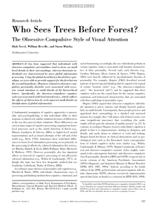 Who Sees Trees Before Forest?