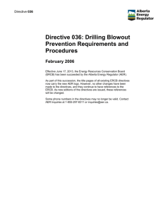 Directive 036 - Alberta Energy Regulator