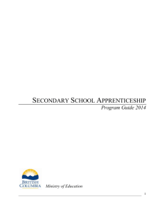 secondary school apprenticeship