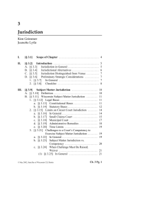 Wisconsin Civil Procedure Before Trial - Sample