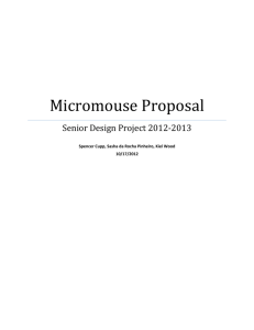 Micromouse Proposal
