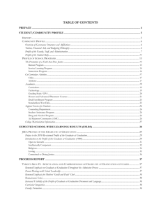 TABLE OF CONTENTS - Brophy College Preparatory