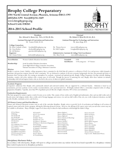 School Profile - Brophy College Preparatory