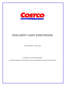 food safety audit expectations