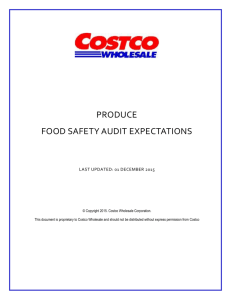 Costco Expectations - Primus Auditing Ops