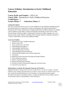 CHLD 101 Syllabus - Heartland Community College