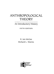 ANTHROPOLOGICAL THEORY