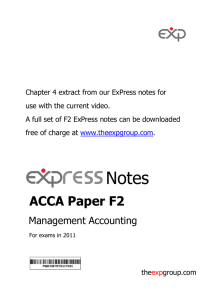 ACCA Paper F2 - The ExP Group