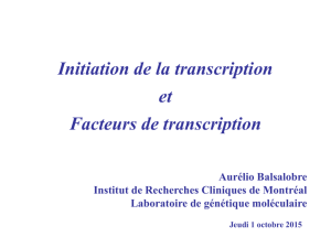 transcription factor