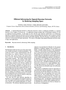 Efficient inferencing for sigmoid Bayesian networks by reducing