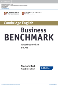 Business Benchmark 2 Upper Intermediate Students Book BULATS