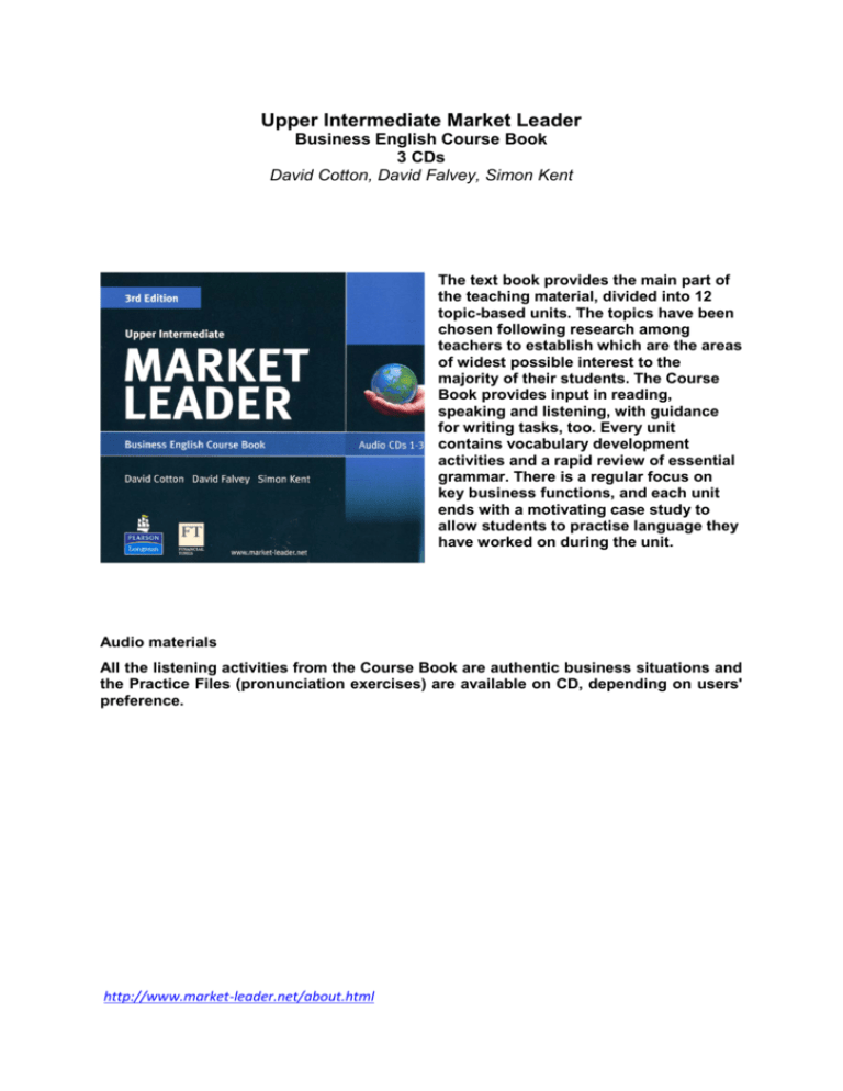 market leader upper intermediate case study unit 1