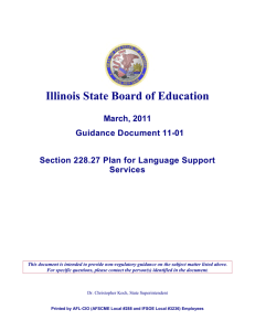 Section 228.27 Plan for Language Support Services