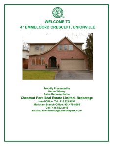 Welcome To - Chestnut Park Real Estate